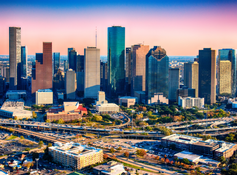 Downtown Houston – CBD Aerial View